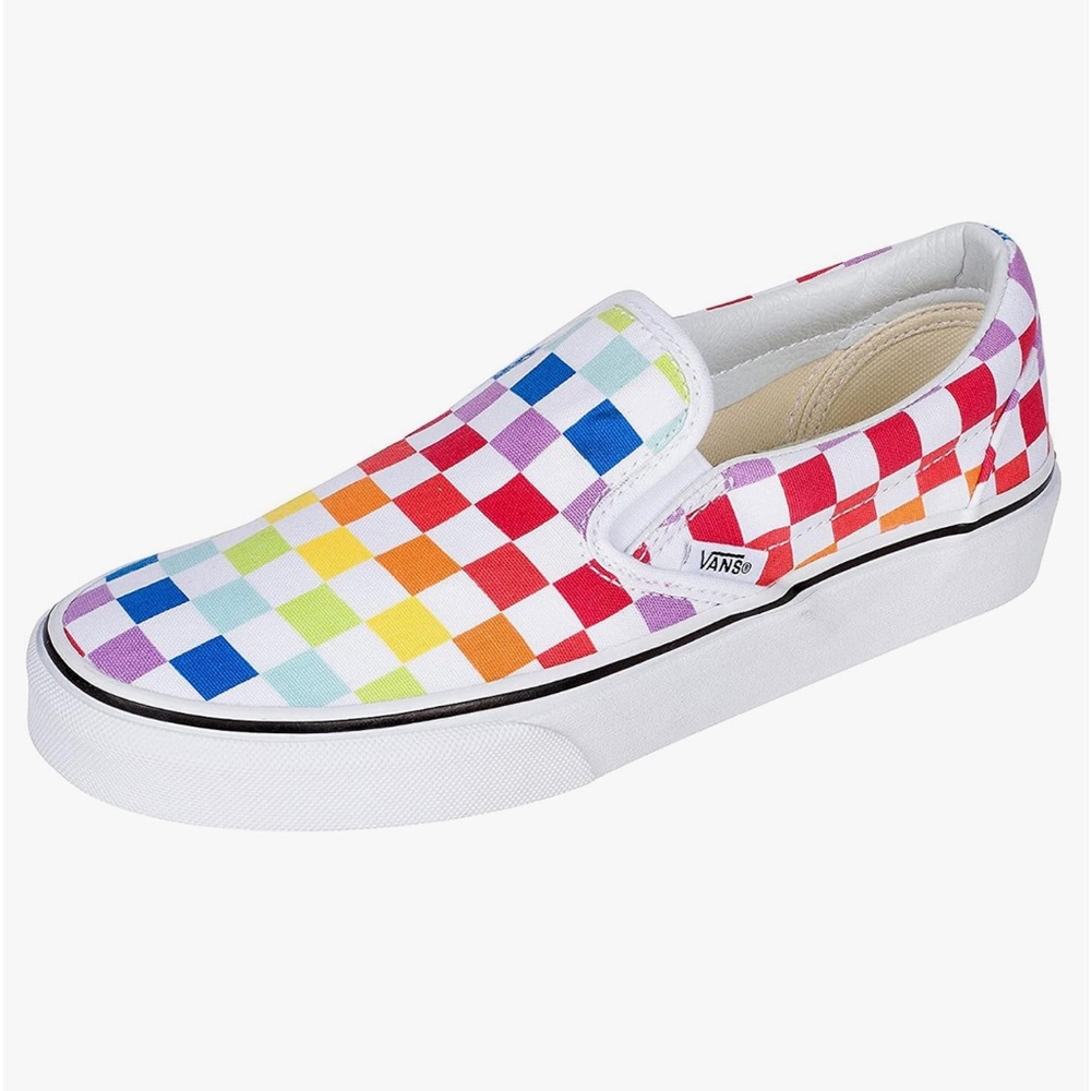 Vans Classic Checkerboard Slip-on Shoe Size 7 women’s/mens size 5.5 NWOB